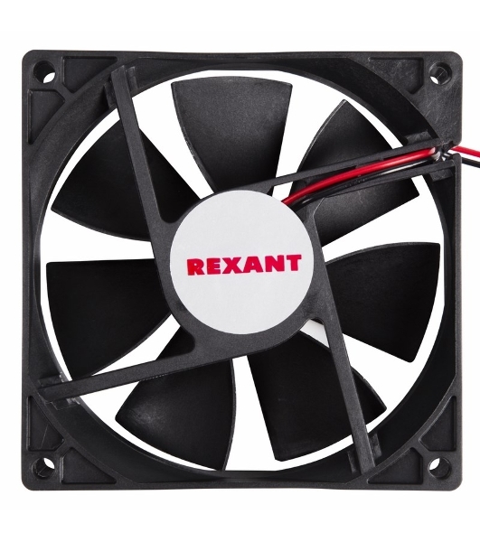 Вентилятор для корпуса Rexant RX 9225MS 24VDC черный, 92 мм, 2500 об/мин, 30 дБ, 2 pin