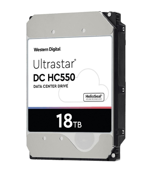 Жесткий диск Western Digital Original SATA-III 18Tb 0F38459 WUH721818ALE6L4 Ultrastar DC HC550 (7200rpm) 512Mb 3.5'