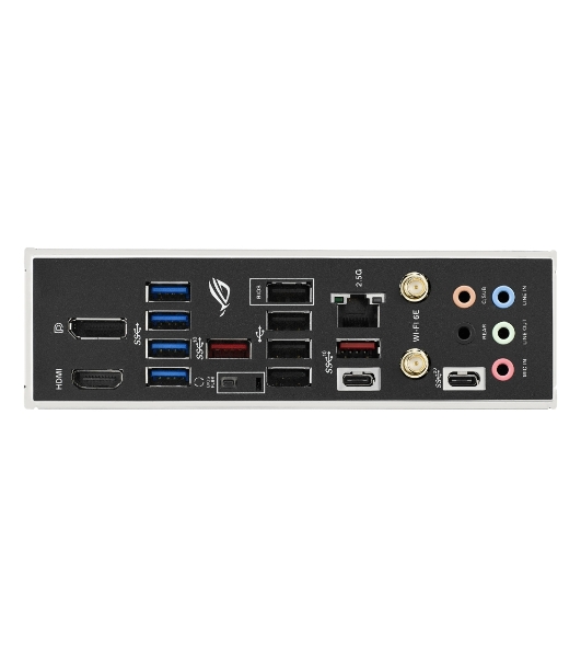 Материнская плата ASUS ROG STRIX B650E-F GAMING WIFI, AM5, AMD B650, 4xDDR5, 4xSATA, 3xM.2, 1xPCI-E 5.0 x16, 1xPCI-E 4.0 x4, 2xPCI-E x1, 1xHDMI, 1xDP, 1x 2.5Gb LAN, 4xUSB-A 2.0, 4xUSB-A 3.2 Gen 1, 2xUSB-A 3.2 Gen 2, 1xUSB-C 3.2 Gen 2, 1xUSB-C 3.2 Gen 2x2, 5x3.5 мм, 7.1, ATX