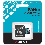 Флеш карта microSDXC 256Gb Kingston SDCG4/256Gb Canvas Go! Plus A2 + adapter, фото 1