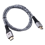 Кабель HDMI Cablexpert CCP-HDMI16K-1M, 19M/19M, v2.2, 16K, медь, тройной экран, позол.контакты, нейлон.оплетка, метал.коннекторы, 1м, серый, коробка, фото4