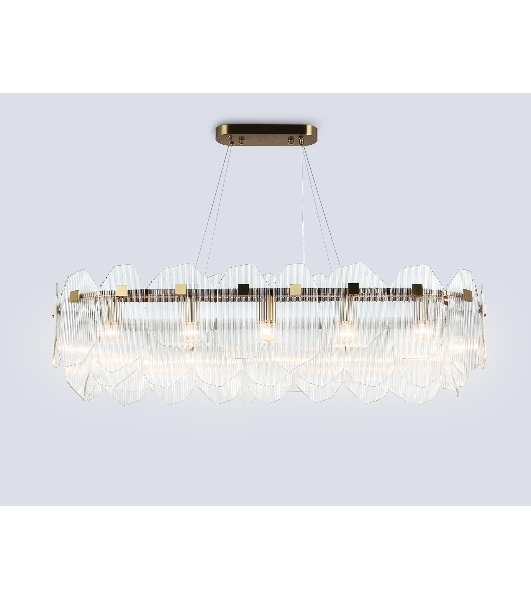 Светильник Ambrella light LH31255/12 BS/CL латунь/прозрачный E14*12 max 40W 1000*340*270