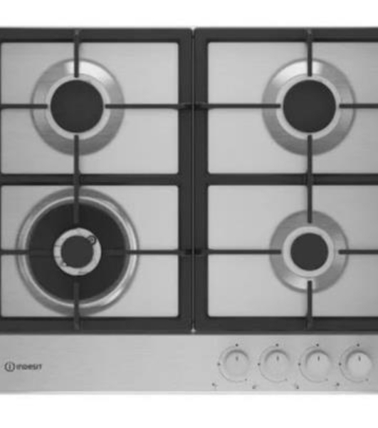 Газовая варочная панель Indesit THPM 642 W/IX/I, нержавеющая сталь