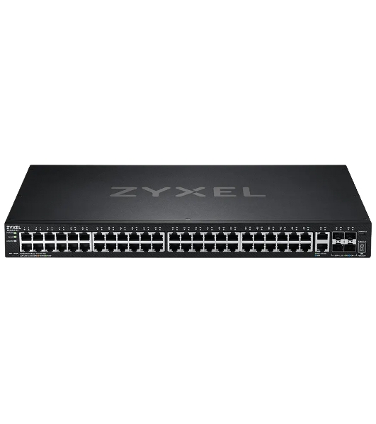 Коммутатор L3 Access Zyxel NebulaFlex Pro XGS2220-54, rack 19', 48xRJ-45: 1G, 2xRJ-45: 1/2.5/5/10G, 4xSFP+