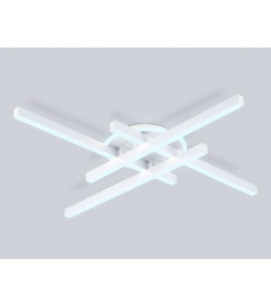 Потолочный светодиодный светильник Ambrella light FL6281 WH белый 58W 3000K-6400K 700*700*85 (ПДУ ИК)