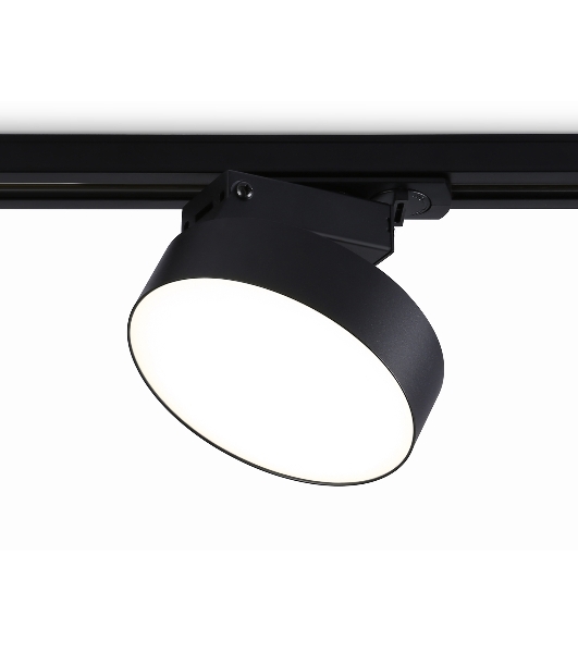 Трековый однофазный светодиодный светильник Ambrella light GL6842 BK черный LED 15W 4200K D115*80