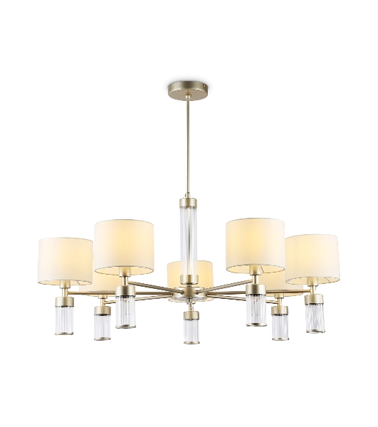 Люстра Ambrella light LH71303/7 CGD/WH золото/белый E14/7 max 40W D860*740