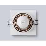 Встраиваемый точечный светильник Ambrella light TN102827 WH/GD белый/золото GU5.3 92*92*50, фото4