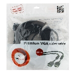 Кабель Gembird/Cablexpert VGA Premium, 15M/15M, 30м, черный, тройной экран, феррит.кольца, фото4