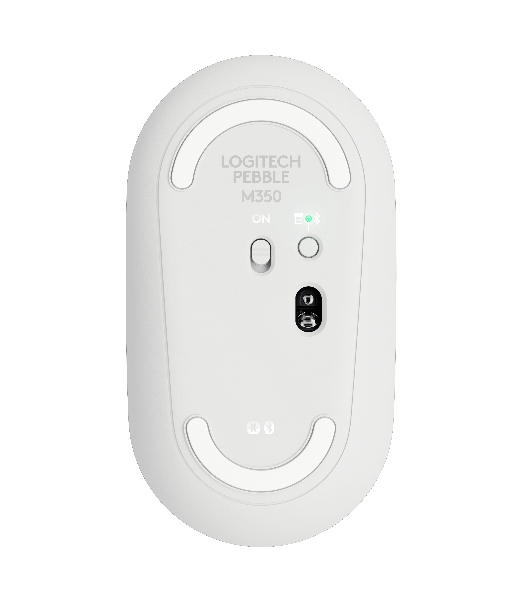 Мышь беспроводная Logitech Pebble M350 белый, 1000 dpi, радиоканал, Bluetooth, USB, кнопки - 3