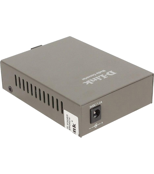 Медиаконвертер D-Link DMC-F15SC/B1A с 1 портом 10/100Base-TX и 1 портом 100Base-FX с разъемом SC для одномодового оптического кабеля (до 15 км)