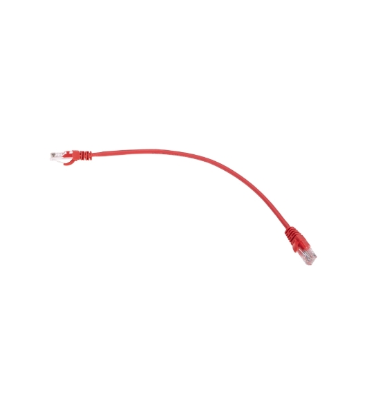 Патч-корд U/UTP Rexant cat.5e, RJ45-RJ45, 26AWG, ZH нг(А)-HF, красный, 0,3 м