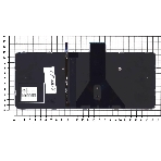 Клавиатура для ноутбука HP EliteBook Folio 1020 G1 черная с серебристой рамкой и подсветкой, фото 1