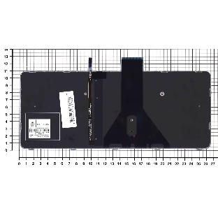 Клавиатура для ноутбука HP EliteBook Folio 1020 G1 черная с серебристой рамкой и подсветкой