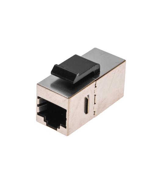 Адаптер проходной формата Rexant Pro Keystone, Jack RJ-45(8P8C), FTP, CAT 5e