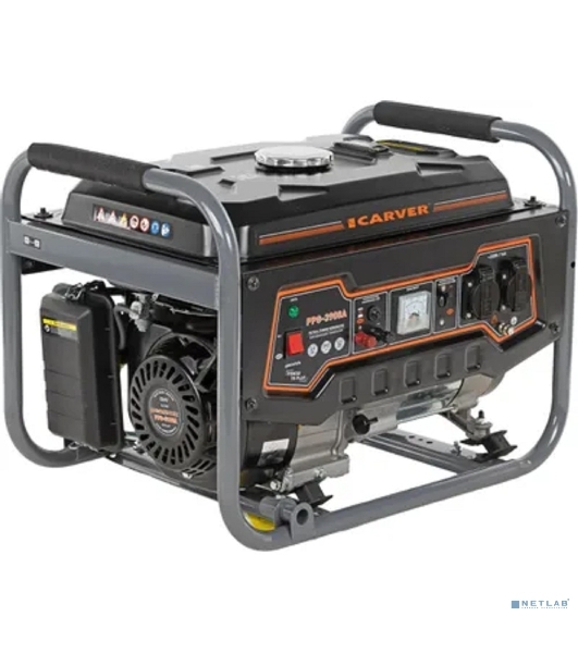 Электрогенератор бензиновый Carver PPG-3900A, 3.2 кВт, 67 дБ, 42 кг