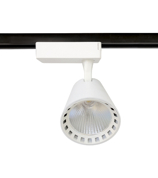 Трековый однофазный светодиодный светильник Ambrella light GL5975 WH белый LED 24W 4200K 24°