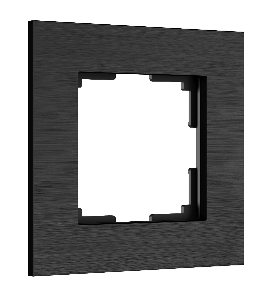 Рамка на 1 пост WERKEL AluMax (черный алюминий) W0013508
