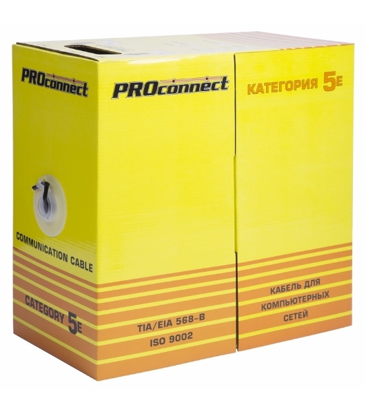 Кабель витая пара PROconnect UTP 4PR 24AWG, cat.5e наружный (OUTDOOR) (бухта 305 м)