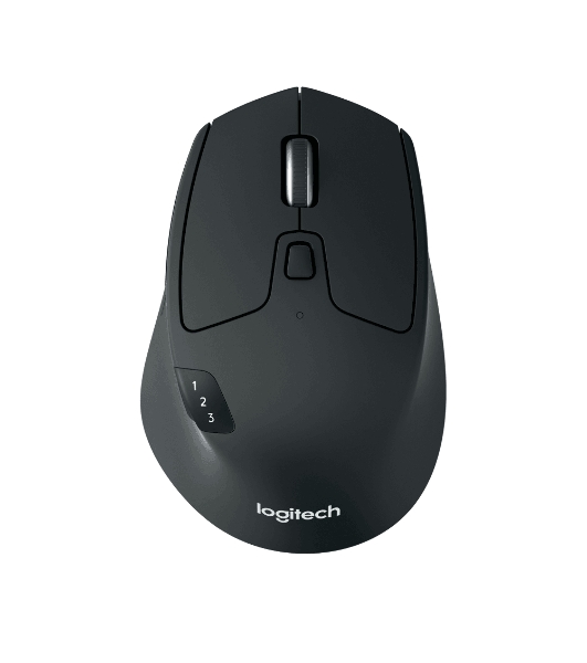 Мышь беспроводная Logitech M720 Triathlon черный, 1000 dpi, радиоканал, Bluetooth, USB, кнопки - 8