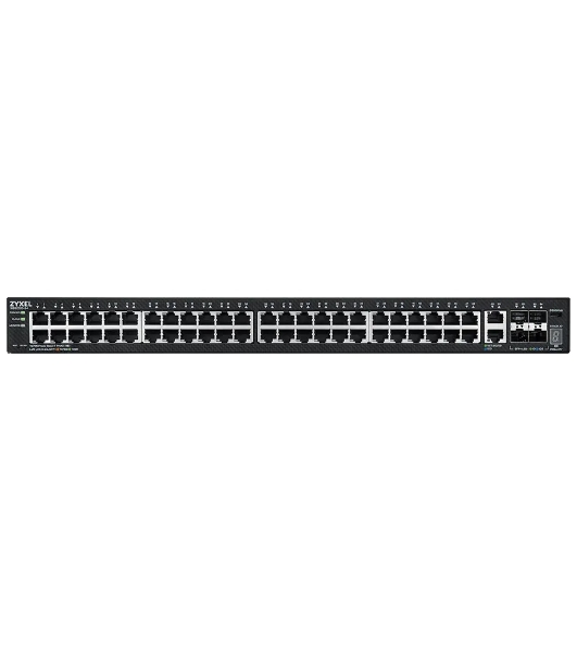 Коммутатор L3 Access Zyxel NebulaFlex Pro XGS2220-54, rack 19', 48xRJ-45: 1G, 2xRJ-45: 1/2.5/5/10G, 4xSFP+