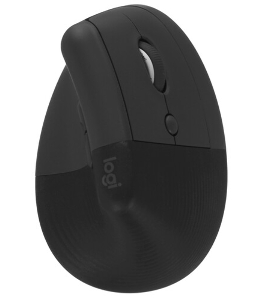 Мышь беспроводная Logitech Lift графитовый, 4000 dpi, радиоканал, Bluetooth, USB, кнопки - 6