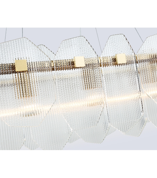 Светильник Ambrella light LH31255/12 BS/CL латунь/прозрачный E14*12 max 40W 1000*340*270