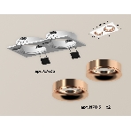 Комплект встраиваемого светильника Ambrella light XC7635006 SWH/PPG белый песок/золото розовое полированное MR16 GU5.3 (C7635, N7015), фото 1
