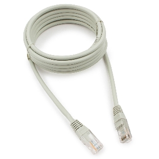 Патч-корд медный UTP Cablexpert PP10-3M cat.5e, 3м, литой, многожильный, серый