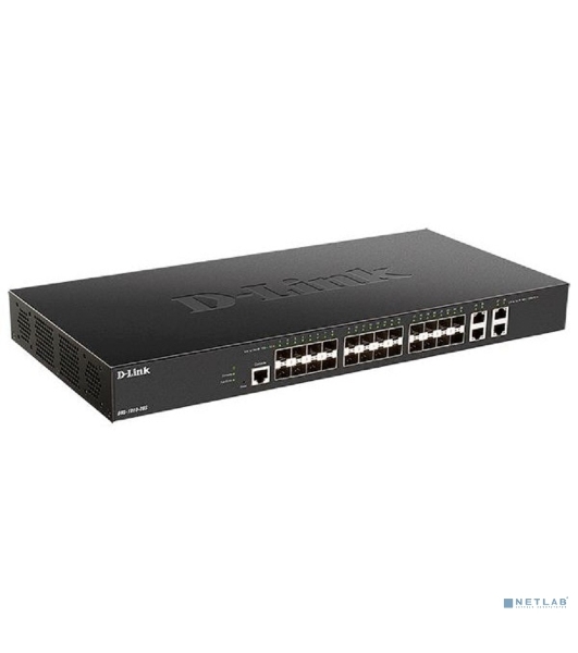 Коммутатор D-Link DXS-1210-28S/A1A, 24×10 Гбит/с SFP+ + 4×10 Гбит/с Combo, управляемый