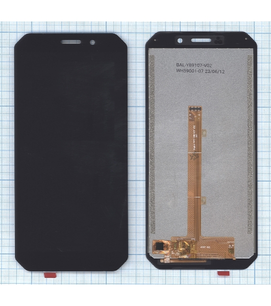 Дисплей для Doogee S51 в сборе с тачскрином черный