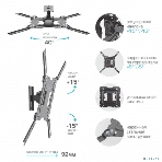 Кронштейн для телевизора Kromax DIX-16 черный 22'-55' макс.30кг настенный поворот и наклон, фото14