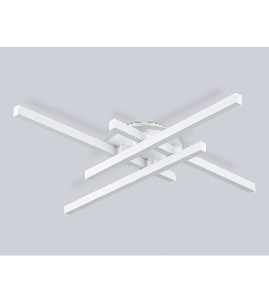 Потолочный светодиодный светильник Ambrella light FL6281 WH белый 58W 3000K-6400K 700*700*85 (ПДУ ИК)