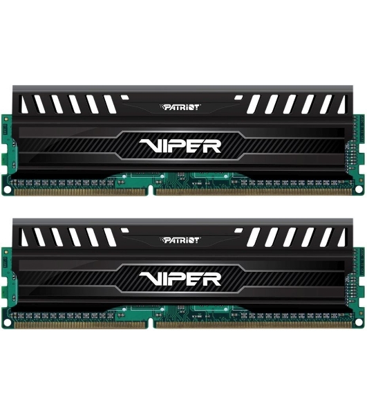 Оперативная память Patriot Viper 3, DDR3, 16GB (2x8 GB), 1866 MHz, CL10, DIMM, радиатор, черный