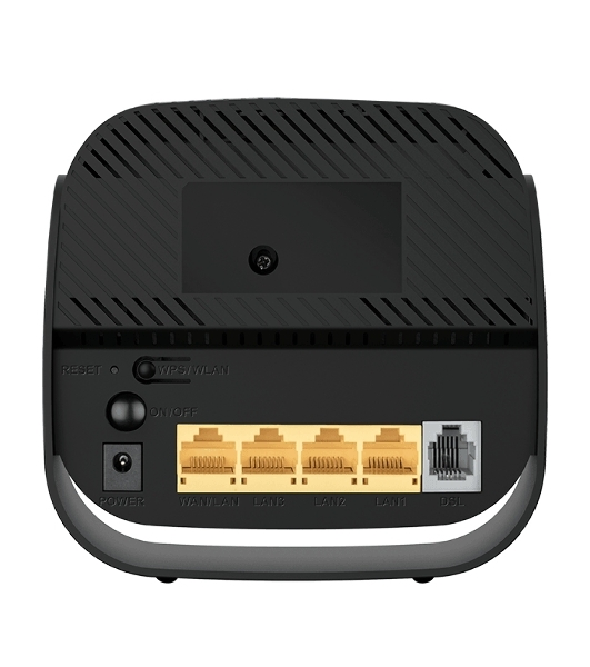 Роутер беспроводной D-Link DSL-2640U/R1A ADSL2+ черный ANNEX А