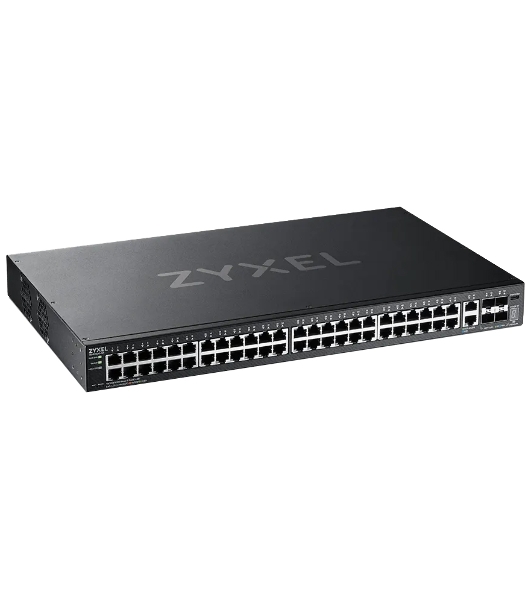 Коммутатор L3 Access Zyxel NebulaFlex Pro XGS2220-54, rack 19', 48xRJ-45: 1G, 2xRJ-45: 1/2.5/5/10G, 4xSFP+