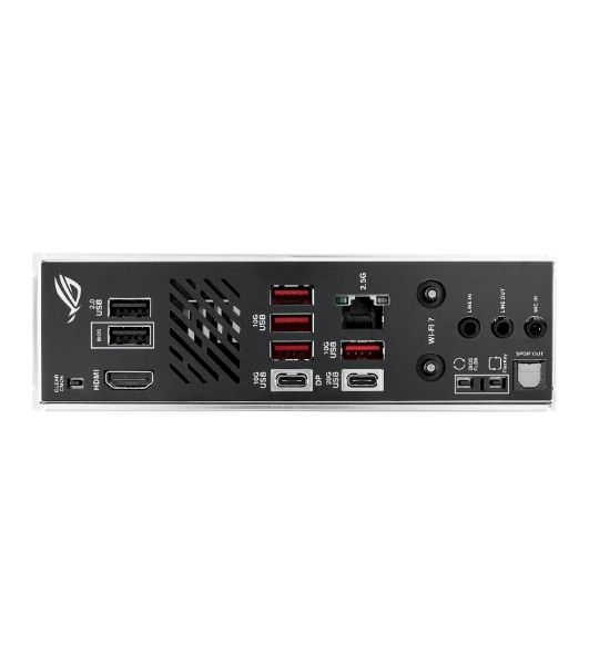 Материнская плата ASUS ROG STRIX B850-I GAMING WIFI, AM5, AMD B850, 2xDDR5, 2xM.2, 2xSATA, PCIe 4.0 x16, 1xHDMI, 1xUSB Type-C, 1x2.5Gb LAN, Wi-Fi 7, Bluetooth 5.4, 5xUSB-A 10Gbps, 1xUSB-C 20Gbps, 2xUSB-A 2.0, 3x3.5 мм, S/PDIF, 7.1, Mini-ITX