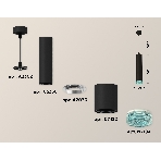 Светильник Ambrella Light XP7422004 SBK/BL черный песок/голубой MR16 GU5.3 (A2302, C6356, A2030, C7422, N7194), фото 1