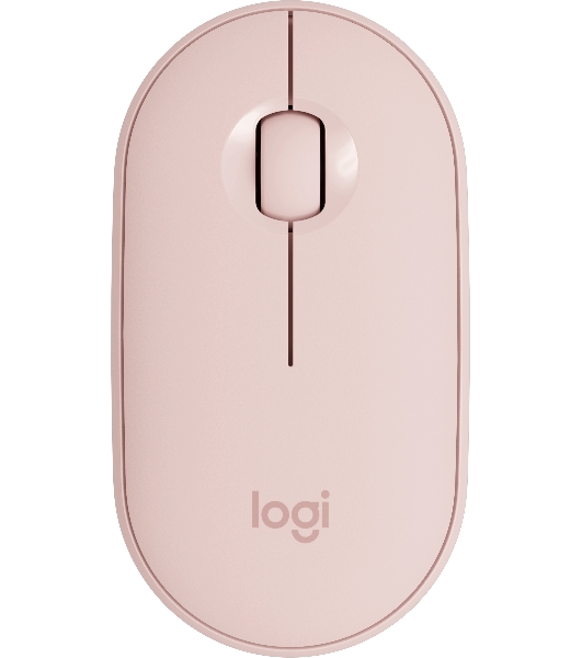 Мышь беспроводная Logitech Pebble M350 розовый, 1000 dpi, радиоканал, Bluetooth, USB, кнопки - 3