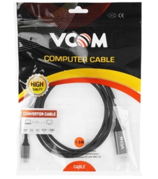 Кабель USB3.1 CM-DP 1.8M CU422MC-1.8M VCOM