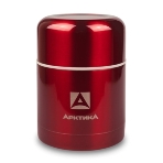 Термос Арктика 302-500 красный, широкое горло 0,5 л для супа и еды, холод/тепло 12 ч, фото4