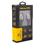 Кабель HDMI Cablexpert CCP-HDMI16K-2M, 19M/19M, v2.2, 16K, медь, тройной экран, позол.контакты, нейлон.оплетка, метал.коннекторы, 2м, серый, коробка, фото 1