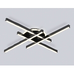 Потолочный светодиодный светильник Ambrella light FL6282 BK черный 58W 3000K-6400K 700*700*85 (ПДУ ИК), фото7