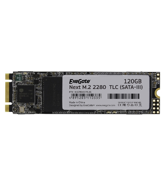 Накопитель SSD ExeGate EX280467RUS A2000MNext 120 Gb M.2 2280 3D TLC (SATA-III)