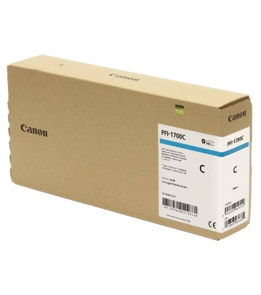 Картридж струйный Canon PFI-1700C голубой (700 мл) для Canon imagePROGRAF PRO-2000, PRO-4000, PRO-4000S, PRO-6000S