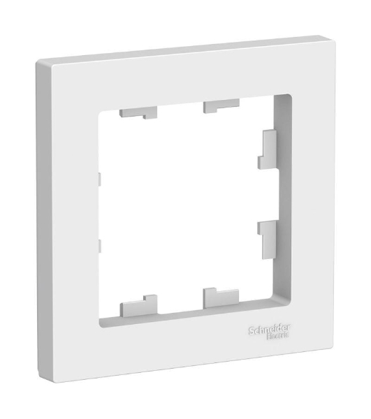 Рамка 1-м AtlasDesign белый SchE ATN000101