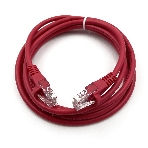 Патч-корд Buro cat.5e 2м красный RJ-45 (m)-RJ-45 (m), фото 1