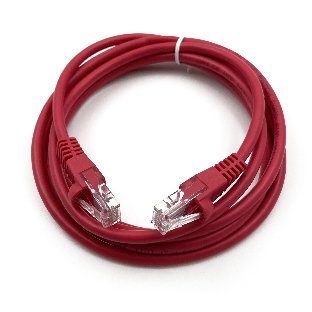Патч-корд Buro cat.5e 2м красный RJ-45 (m)-RJ-45 (m)