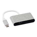 Кард-ридер Digma CR-С2501-S/серебристый/SD/TF/micro-SD/USB Type-C/алюминий, фото11