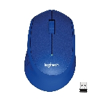 Мышь беспроводная Logitech M330 SILENT PLUS синий, 1000 dpi, радиоканал, USB, кнопки - 3, фото25
